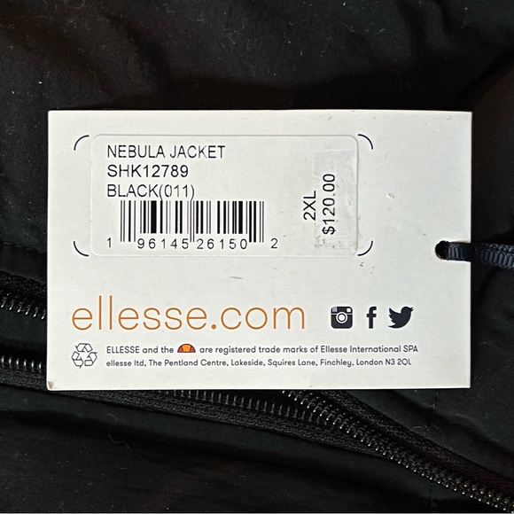 MENS ELLESSE NEBULA JACKET X-LARGE - Picture 4 of 5